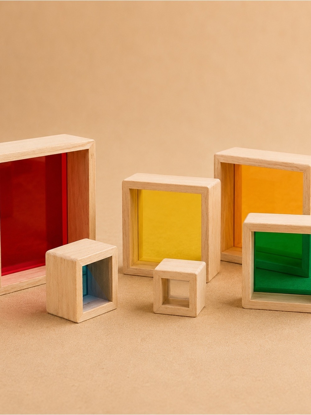 Guidecraft Stacking Rainbow Pyramid - Picture 13 of 15